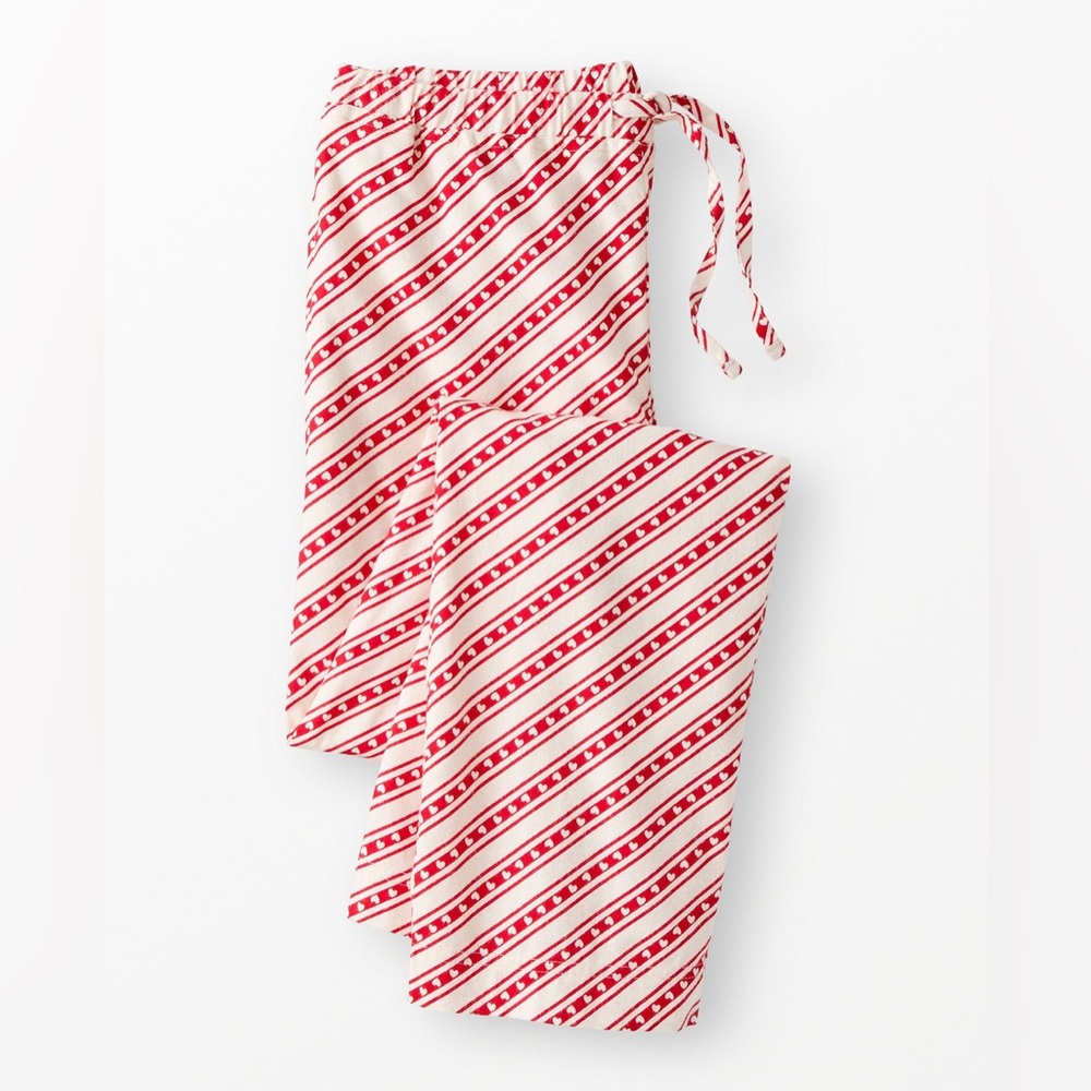 NWOT Hanna Andersson Adult Flannel Pajama Pants in Candy Stripes
